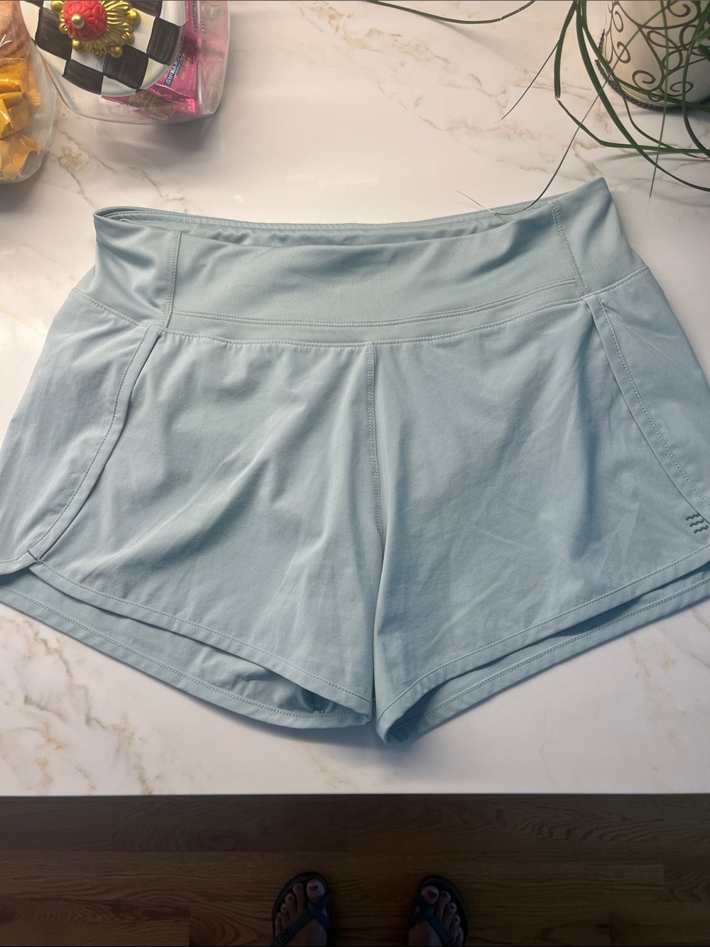FREE FLY Women's Athletic Shorts with High Waistband